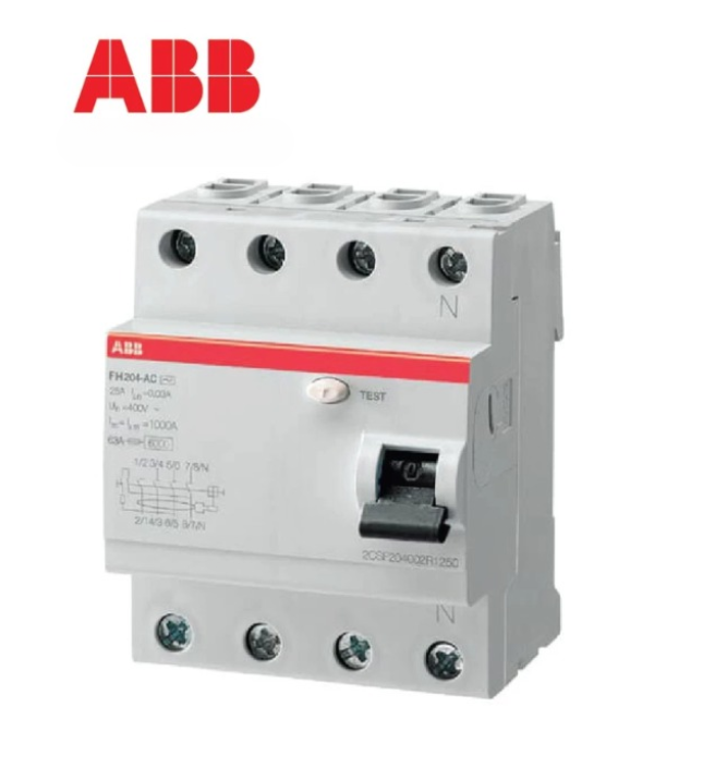 ABB RCCB/ELCB FH204 AC-40/0.1 (100MA) / 4 POLE (4P)