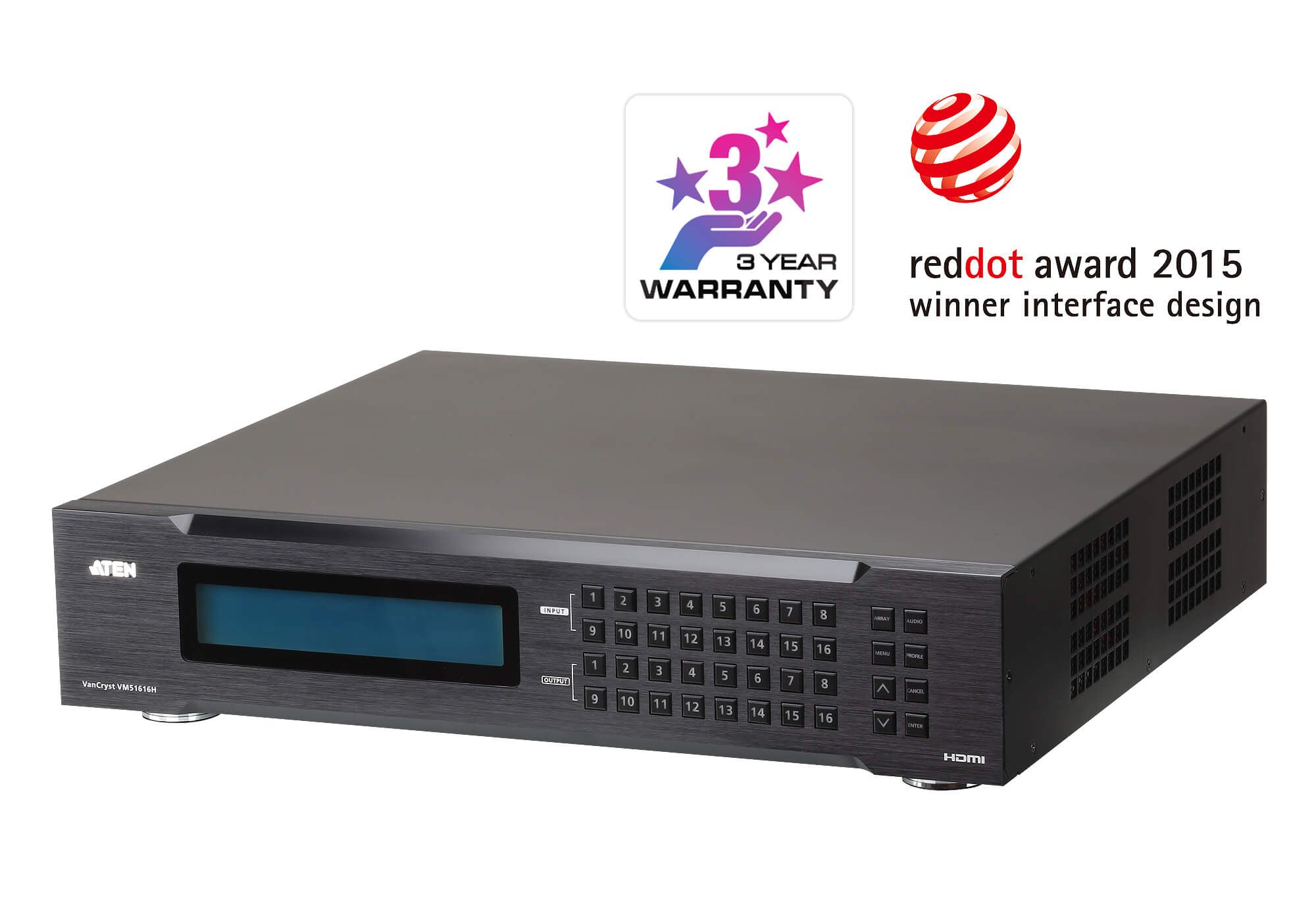 ATEN *ATEN VM51616H 16 x 16 HDMI Matrix Switch with Scaler