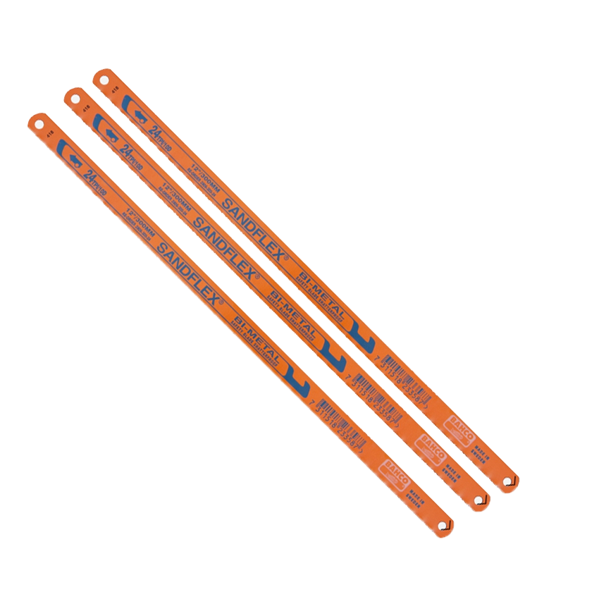 BAHCO Sandflex Bi-Metal Hacksaw Blade 12鈥�- 18T / 24T