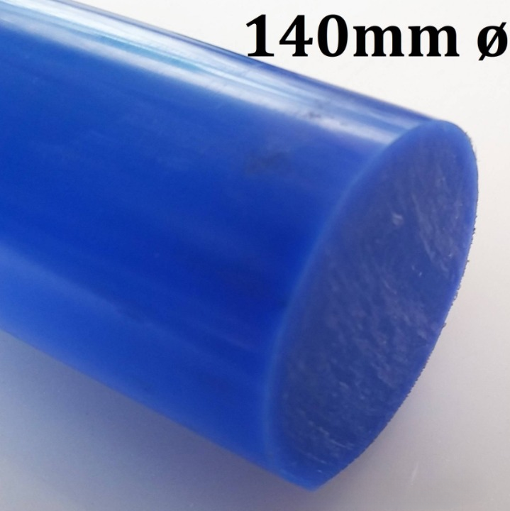 NYLON ROD BLUE COLOR 140MM DIAMETER