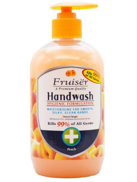 Fruiser Moisturising Hand Wash Peach 500ml