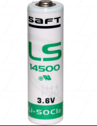 Saft LS14500 3.6v primary lithium thionyl chloride CNC PLC Industrial battery