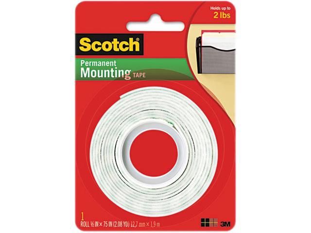3M-110 MOUNTING TAPE 1/2 X 75" PERMANENT 12 MM X 2M