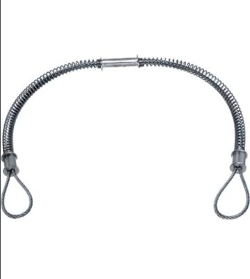 SAFETY WHIP CHECK TYPE : HOSE TO HOSE SERVICE SPEC : 3 INCH DIAMETER, 38 INCH LENGTH