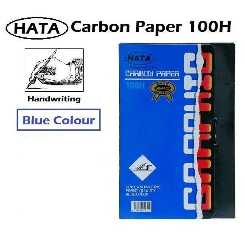 HATA GRAPHIC CARBON PAPER 100'S SINGLE SIDED BLUE CarbonPaper Blu 100s CRB-G-FBL-KK