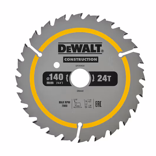 Dewalt 140x20mm 24T Circular Saw Blade