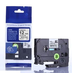 Allyco TZ231 Tape 12mm Black on White