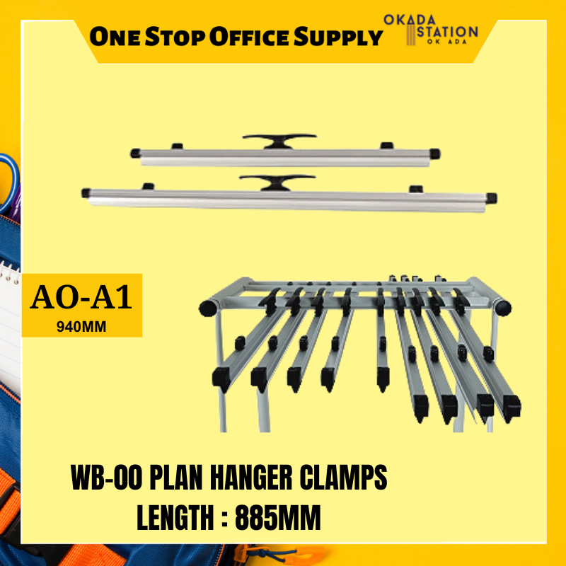 Plan WB-00 A0 PLAN HANGER CLAMPS - 940mm / PLAN HANGER / HANGER CLAMPS / PLAN CLAMPS / CLAMPS