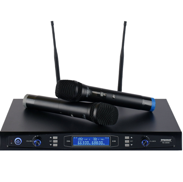 *DYNAMAX RC-U8050 Dual UHF Wireless Microphone