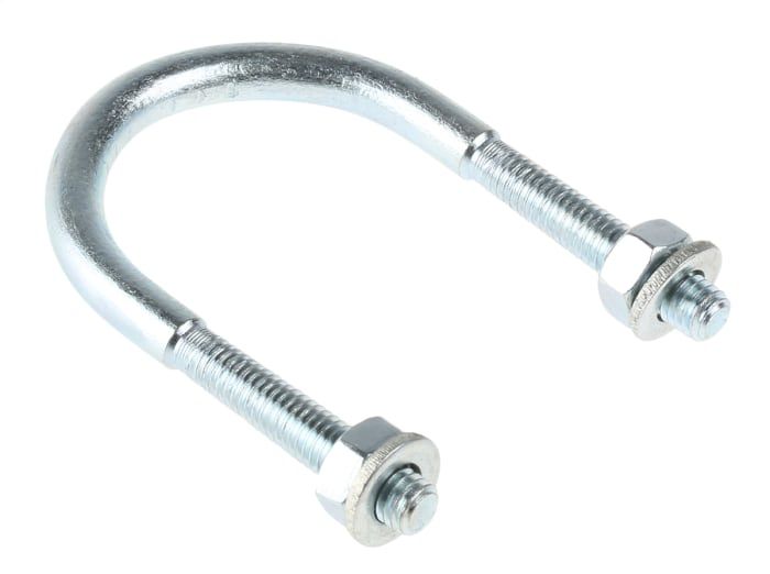 M10 49mm Bright Zinc Plated Steel Round U-Bolt
