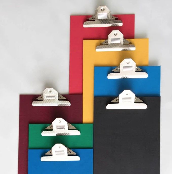 LION COLOUR PP F4 SIZE CLIPBOARD WITH LARGE 150MM - JUMBO CLIP - 12PCS/BOX