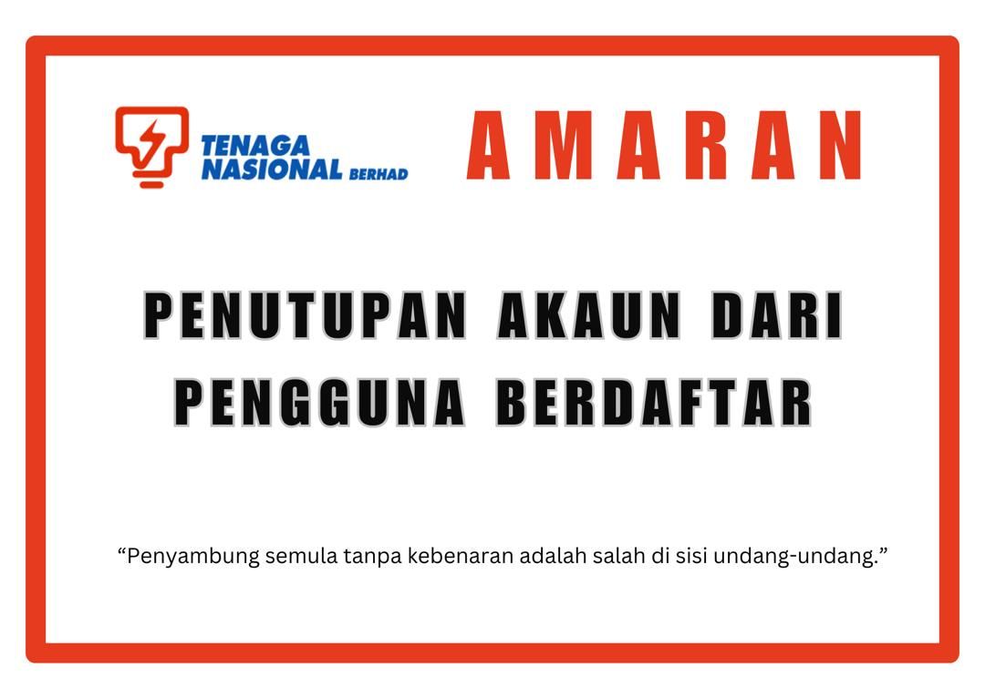 NA TNB Amaran UV Sticker (30 PCS)