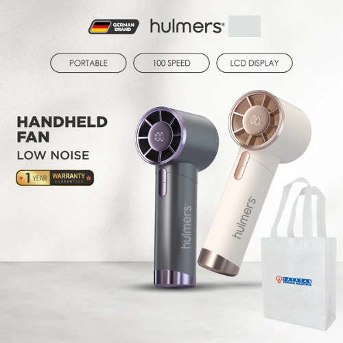 Hulmers Low Noise Portable Mini Fan Rechargeable With Tote Bag Custom Logo