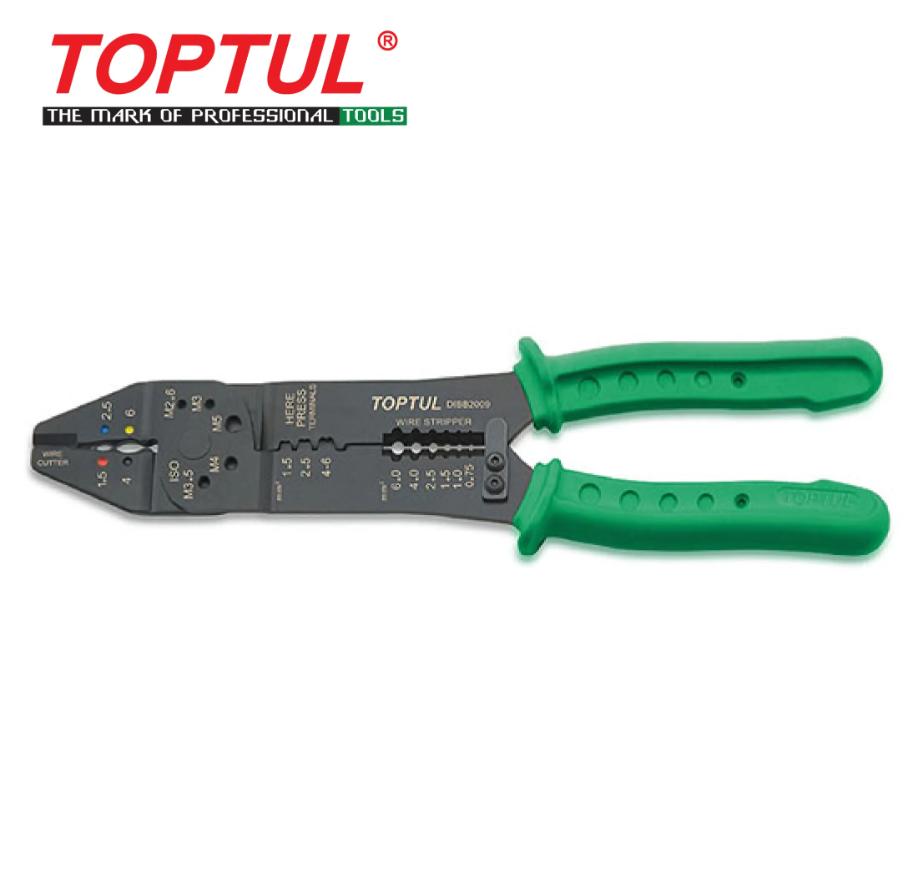 TOPTUL MULTI-PURPOSE CRIMPING PLIERS DIBB2009