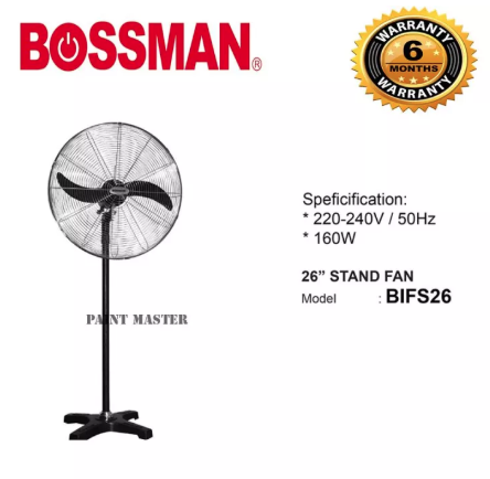 BOSSMAN Standing Fan 26'' Inches