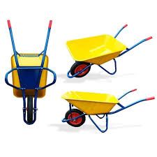 Heavy Duty Wheel Barrow Steel (YELLOW) | Kereta Sorong Tolak (KUNING)