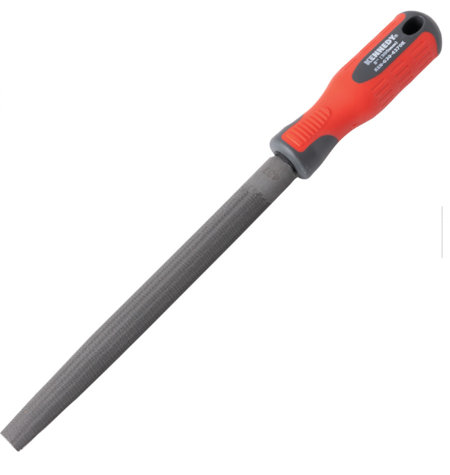 Kennedy-Pro 150mm (6") Half Round Bastard Engineers File With Handle KEN0302380K