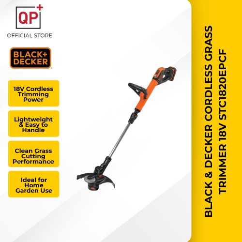 BLACK & DECKER CORDLESS GRASS TRIMMER 18V STC1820EPCF-B1 l PENCUKUR RUMPUT l 割草机-