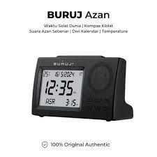 BURUJ Azan Jam Azan Digital Jam Waktu Solat Jam Meja Suara Azan Sebenar