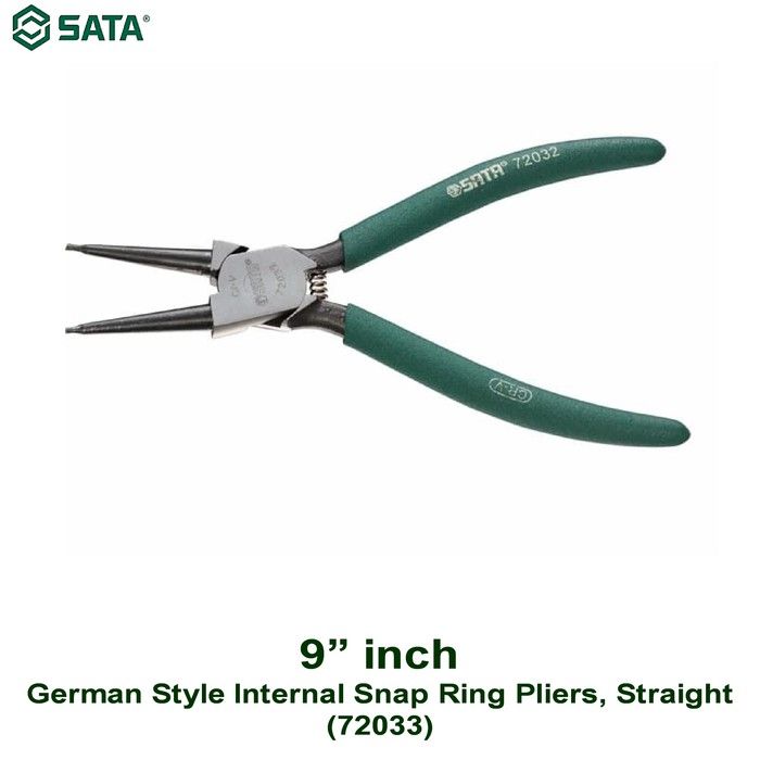 Sata 9”GERMANY TYPE SNAP RING PLIERS INT.CLOSE STRAI