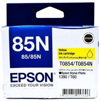 Genuine Malaysia Epson Warranty - EPSON 85N YELLOW INK C13T122400