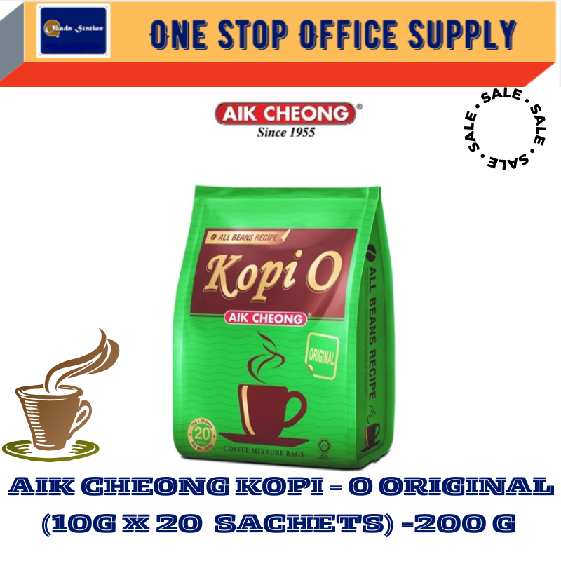 AIK Cheong / Kopi O / Pack 10gm (20sachets) /Aik Cheong / Kopi O / Kopi O Pack / 10gm /Aik Cheong Kopi O Pack