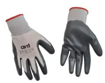 AVIT AV13073 Glove, Knit Wrist, Nitrile, Size XL