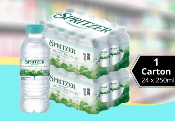 Ocha Spritzer 250 ml & 550 ml Natural Mineral Water - 1 carton/24 Btl -