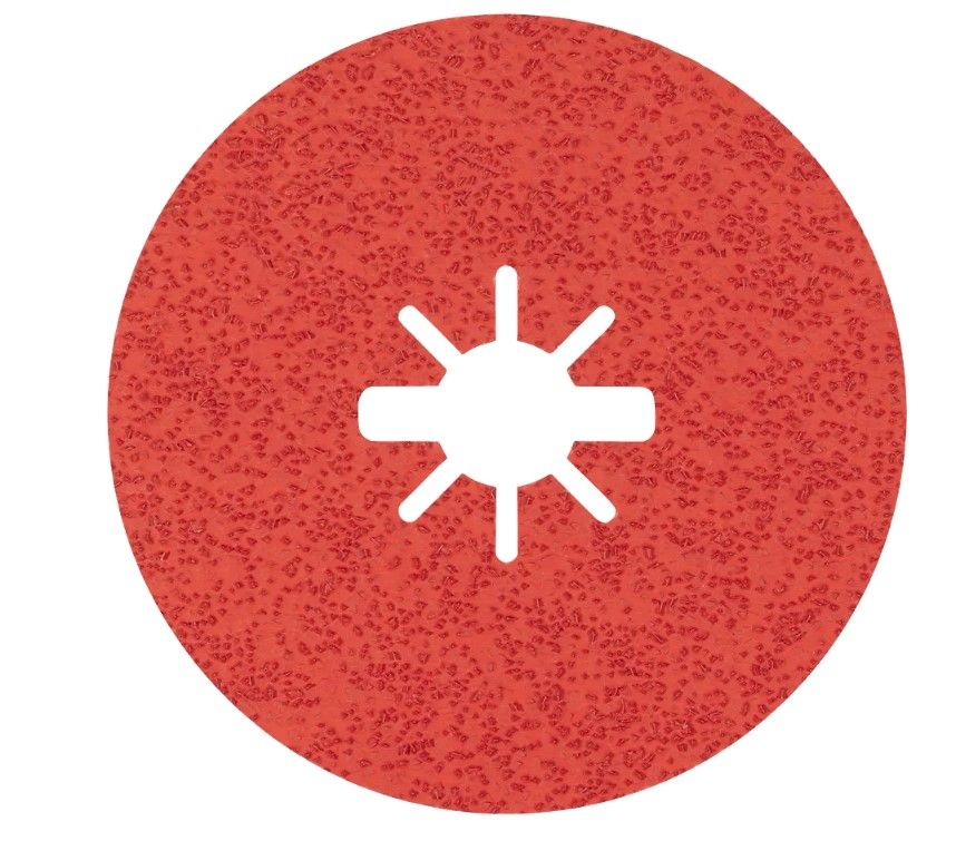 BOSCH EXPERT R782 PRISMA CERAMIC X-LOCK FIBRE DISC 125 MM, 22.23 MM, G 36, 5-PC (2608621808)