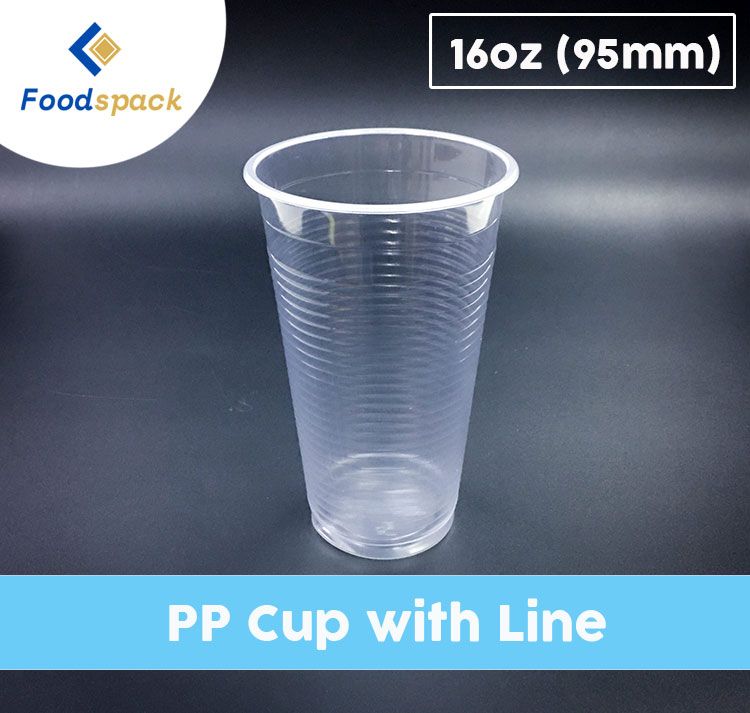 Plastic Cups 16 OZ PP 1 Pack without lids (100pcs)