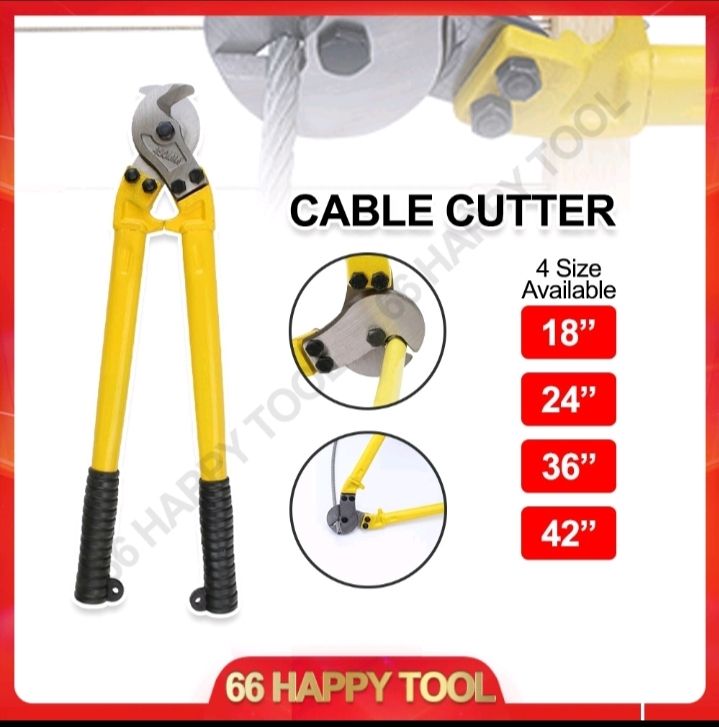 Happy Tool Cable Cutter Size:18," 24", 36", & 42" Free delivery