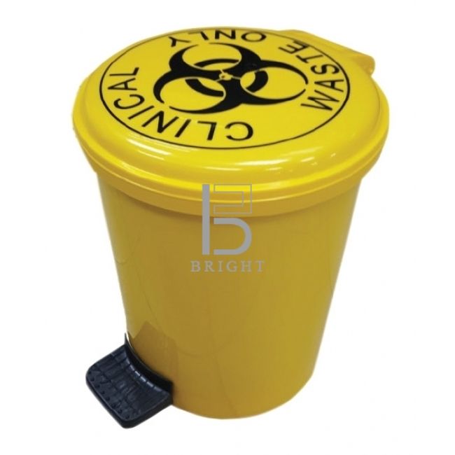 *Clinical Waste Bin, 10L, Size : 260mm(Dia) x 330mm(H)