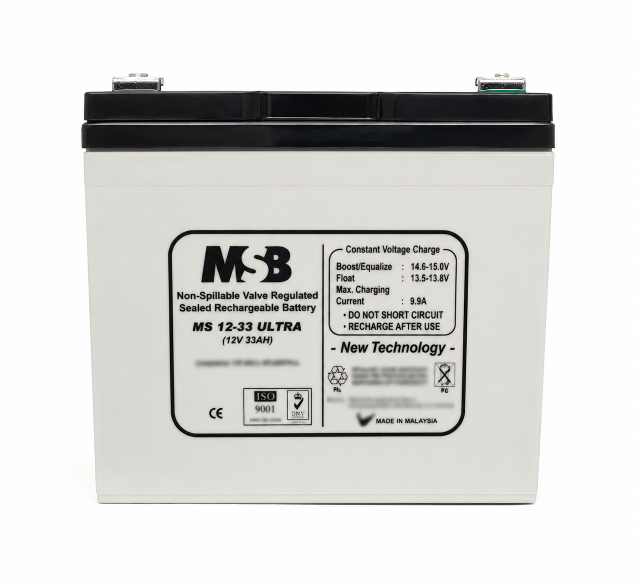 ULTRA BATTERY 12V 33AH SEALED LEAD ACID BATTERY
