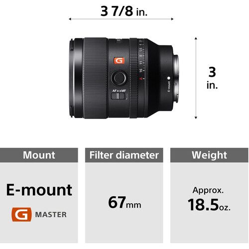*Sony FE 35mm f/1.4 GM Lens - SEL35F14GM