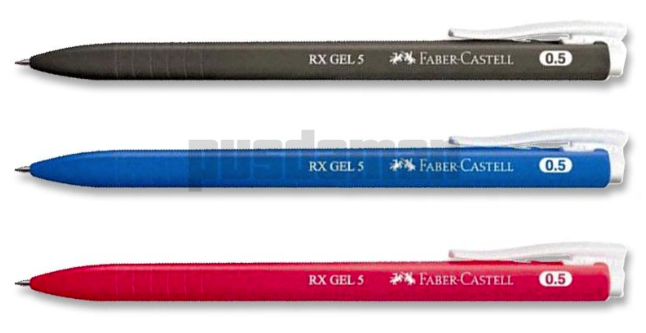 Faber Castell Gel Pen RX Gel 0.5mm - (Box of 10)