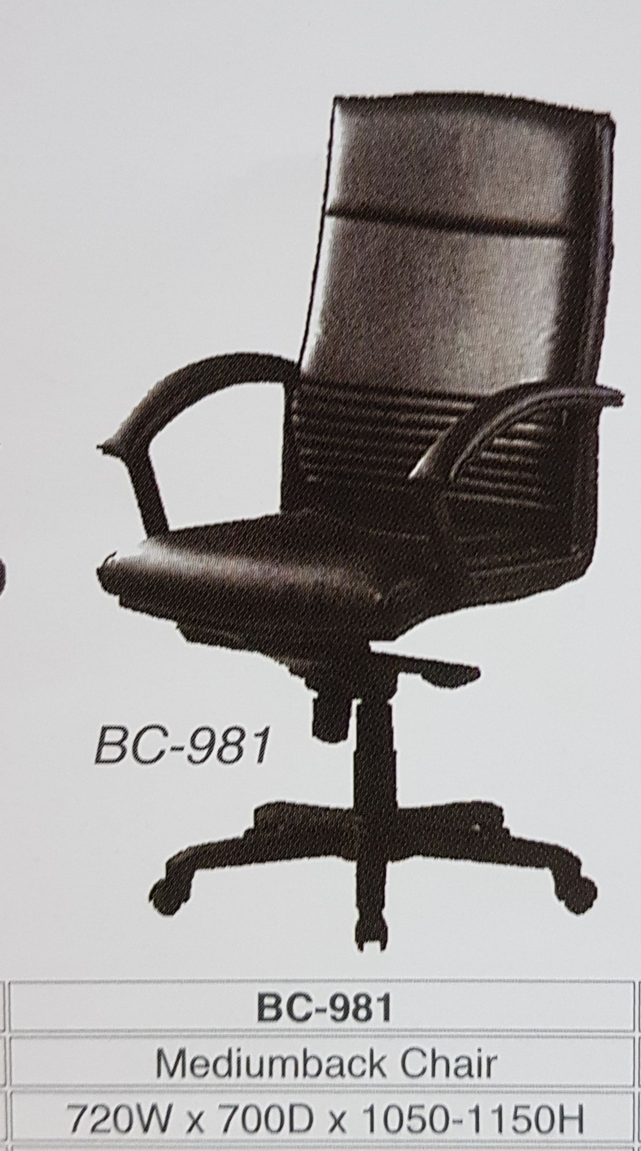 Europa Fabric Office Medium Chair BC-981 / Europa / Chair / Medium Chair / Fabric / BC-981 / Office Chair / Europa Fabric Office Medium Chair