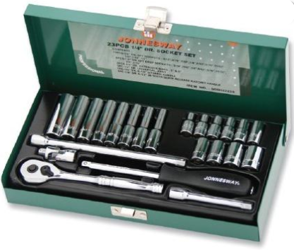 JONNESWAY 23PCS 1/4" DR. SOCKET SET (SAE)