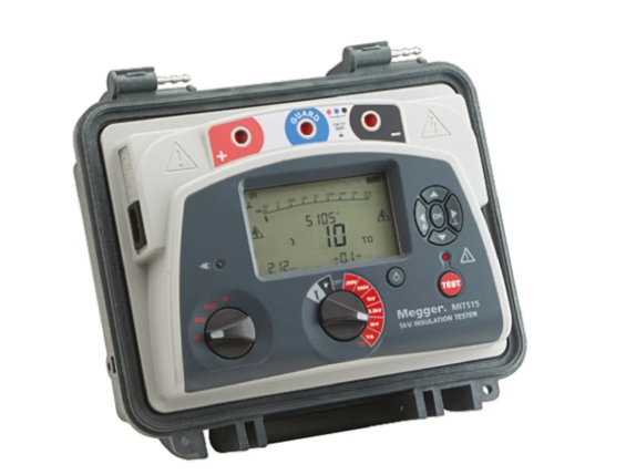 *Megger MIT515 Insulation Tester, 250V Min, 5000V Max, 10T? Max, CAT IV