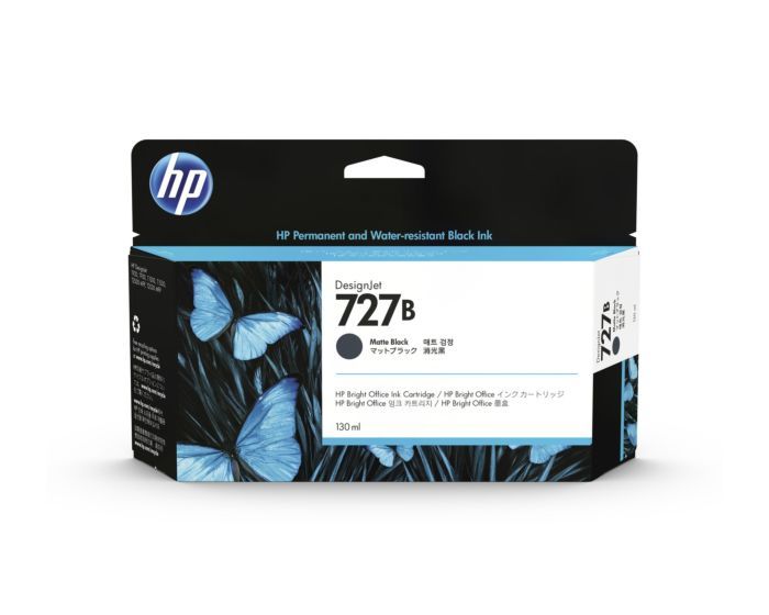 Genuine Malaysia HP Warranty - HP 727B Matte Black 130ml Ink Cartridge