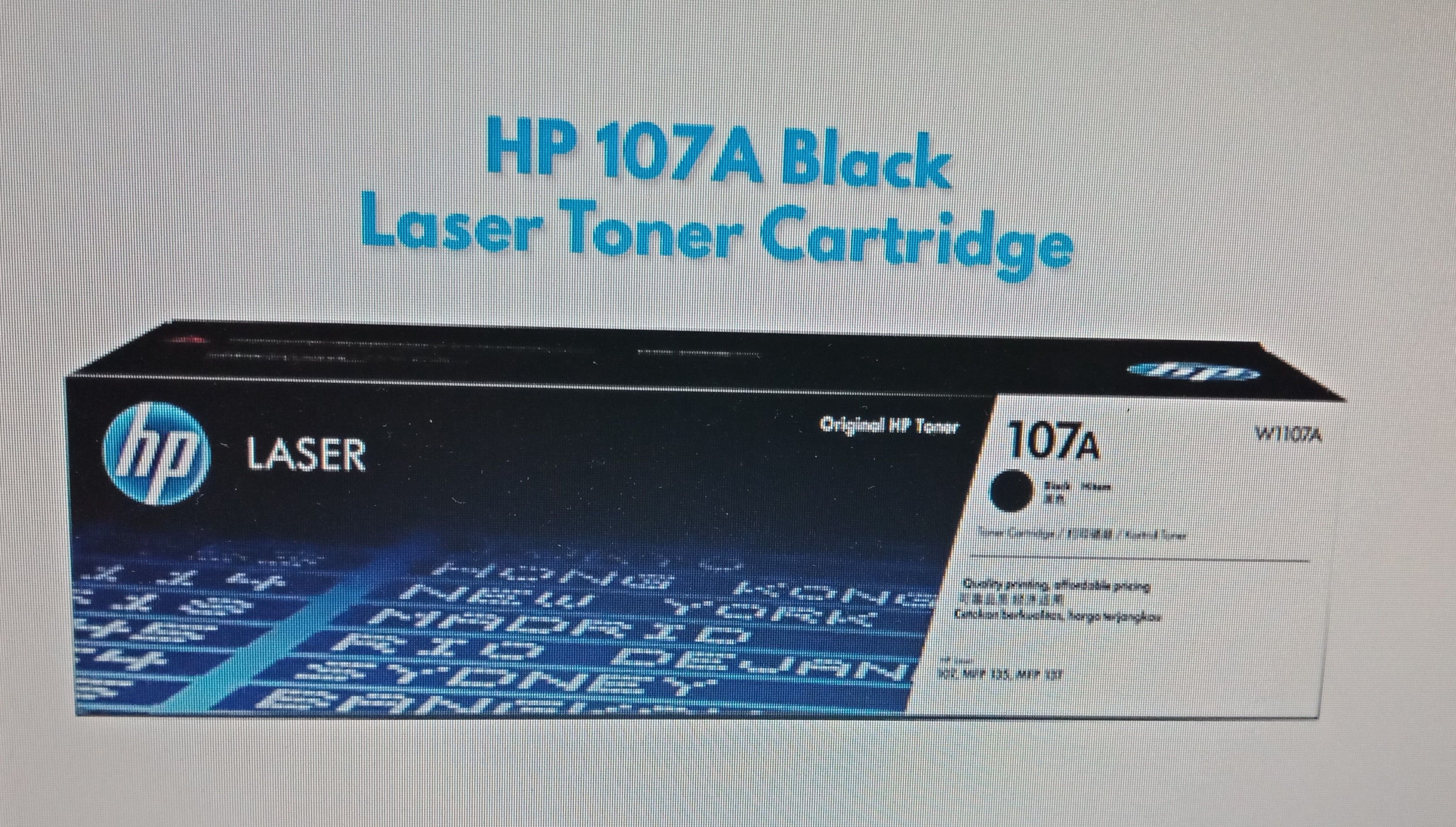 HP 107A BLACK LASER TONER CARTRIDGE (W1107A)