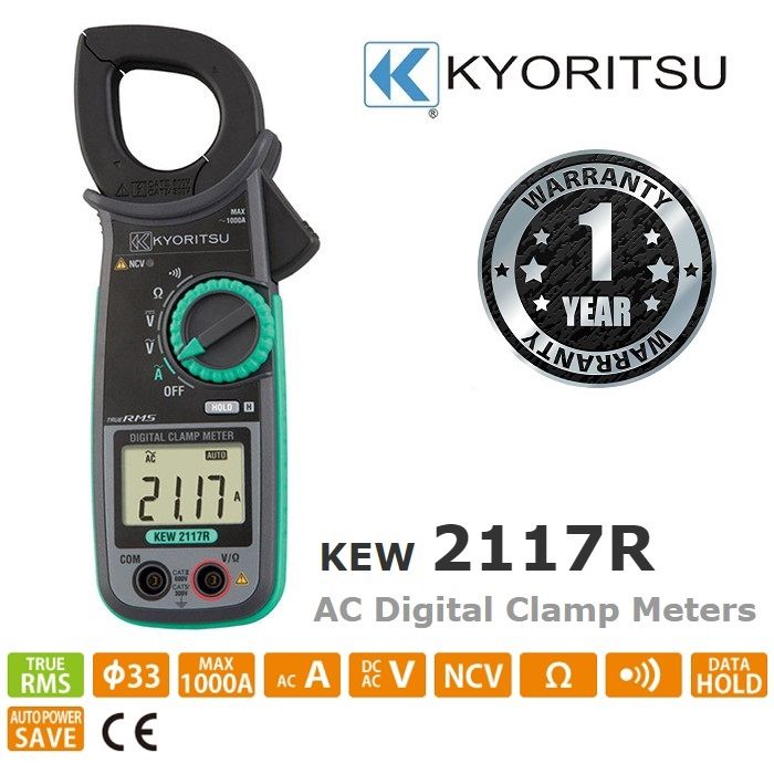 *KYORITSU KEW 2117R Digital AC Clamp Meter