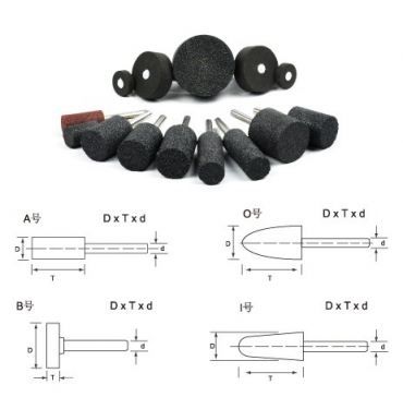 Temo 60*6*6mm Type B Resin Bonded Mounted Point for Stainless Steel - 10pcs/pk