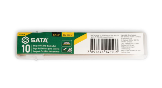 Sata 10PC SPARE BLADE,8PT 18X100MM