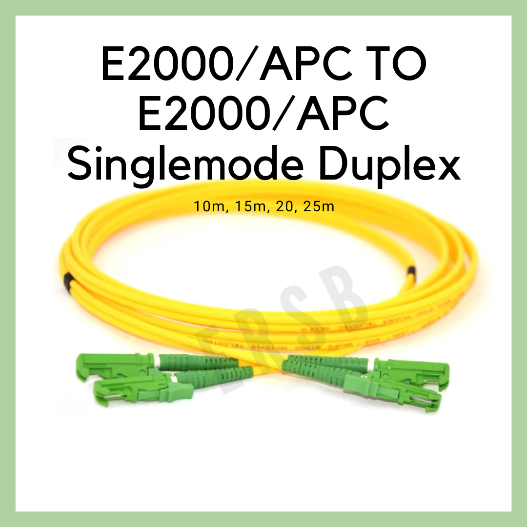E2000/APC TO E2000/APC SINGLEMODE DUPLEX PATCHCORD