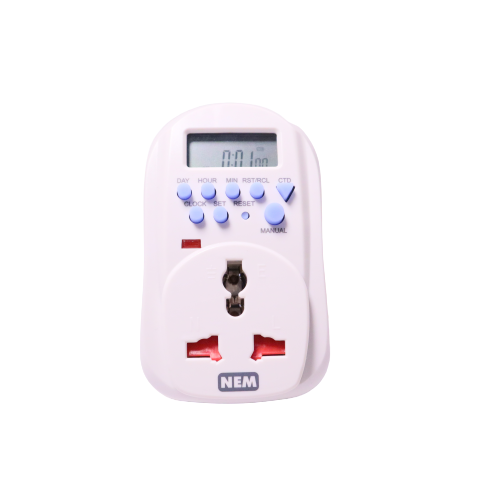 NEM 13A UNIVERSAL DIGITAL PLUG IN 7 DAYS 24HRS PROGRAMMABLE TIMER TIME SWITCH