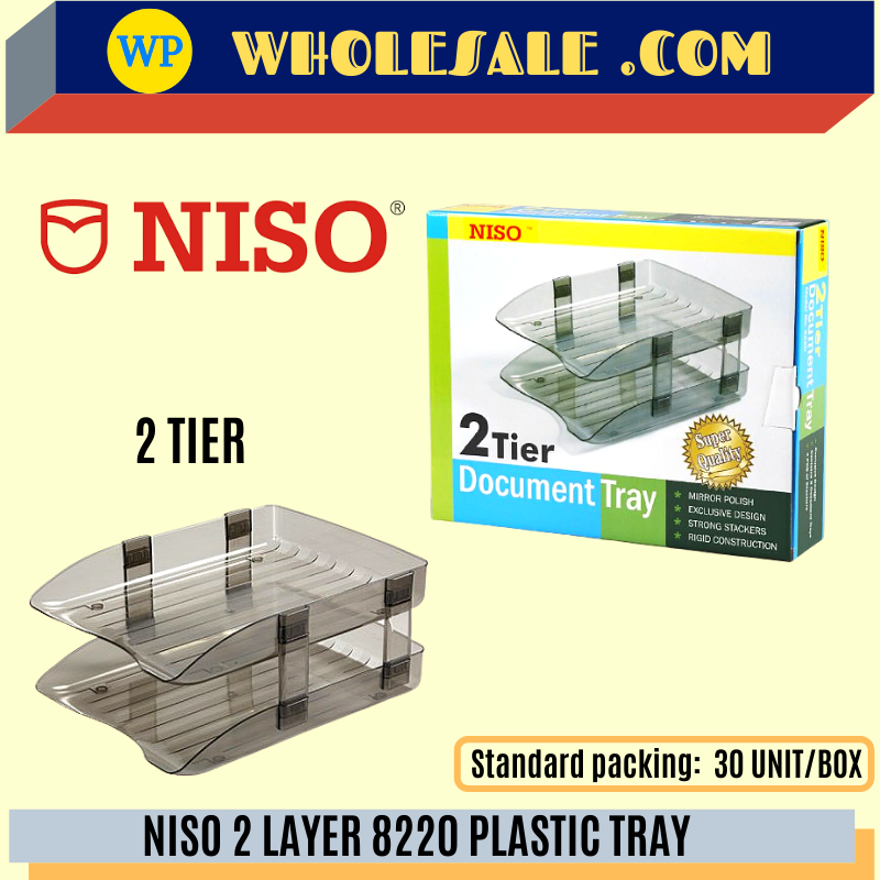 NISO 8220 2 TIER PLASTIC DOCUMENT TRAY / Niso / Tray / Document / Plastic Tray / Niso 8220 / NISO 8220 2 TIER PLASTIC DOCUMENT TRAY