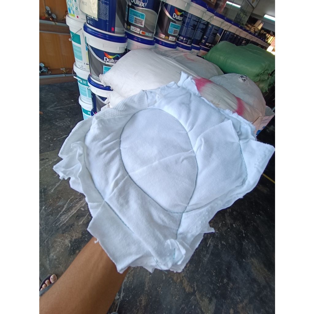 SEWED COTTON RAG _ COLOUR : WHITE 20KG