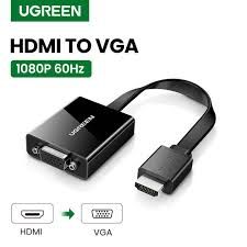 UGREEN HDMI to VGA Adapter With 3.5mm Audio Jack Digital to Analog Video Audio Converter Xbox360 PS4 PC Laptop TV Box