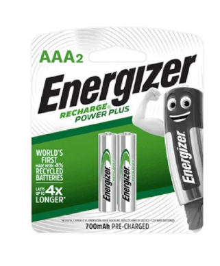 ENERGIZER RECHARGEABLE BATTERY AAA POWERPLUS (2PCS/PACK)