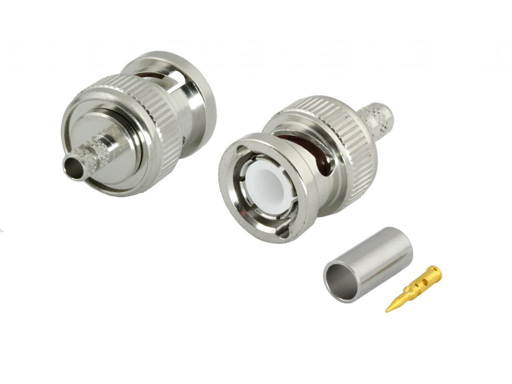 RS PRO *RS 50 Ohm BNC RF Coaxial Cable Clamp Plug Connectors - 546-4875